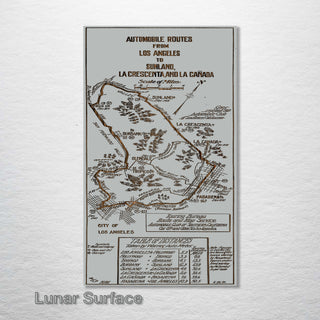 Automobile Routes from LA to Sunland - Fire & Pine