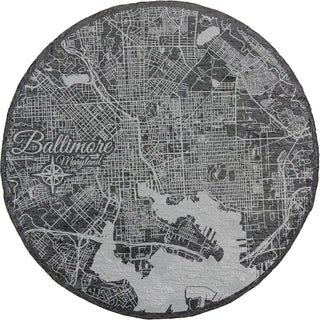 Baltimore, Maryland Round Slate Coaster