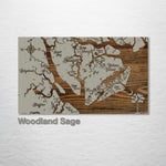 City of Beaufort, South Carolina Whimsical Map - Fire & Pine