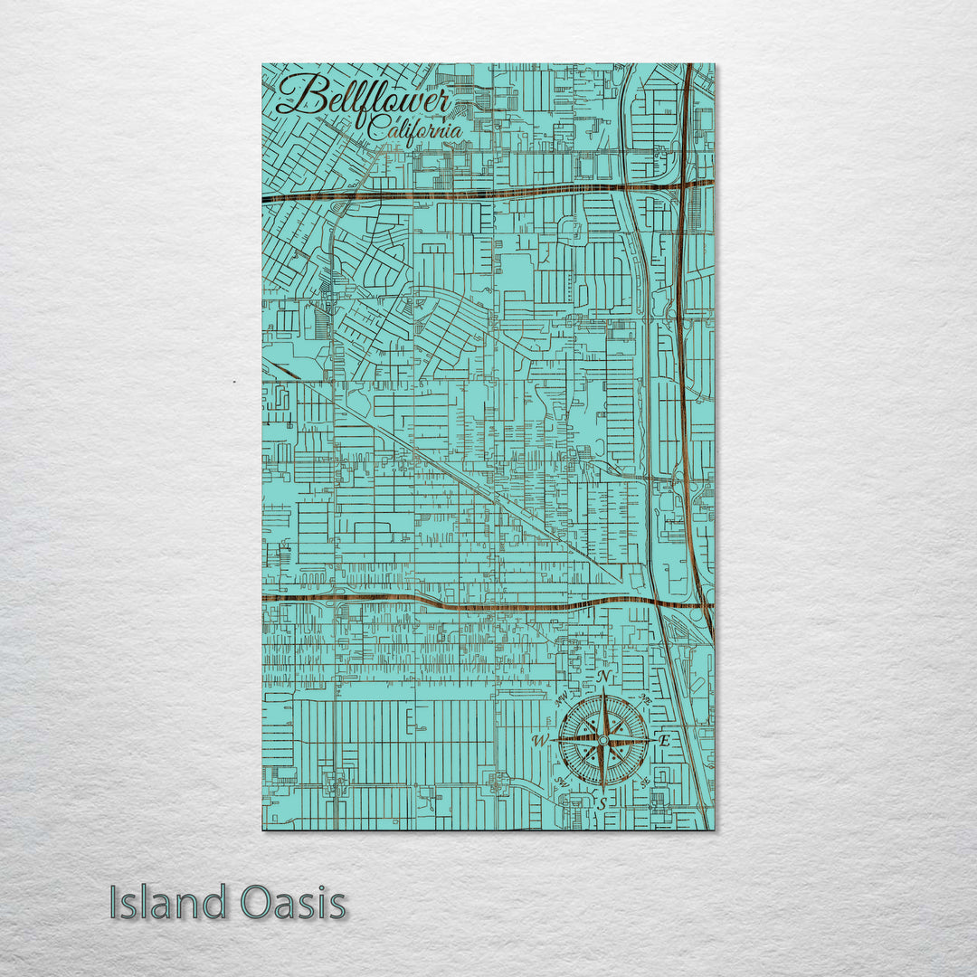 Bellflower, California Street Map