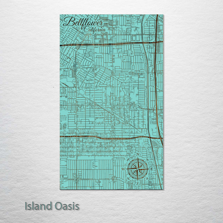 Bellflower, California Street Map