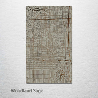 Bellflower, California Street Map