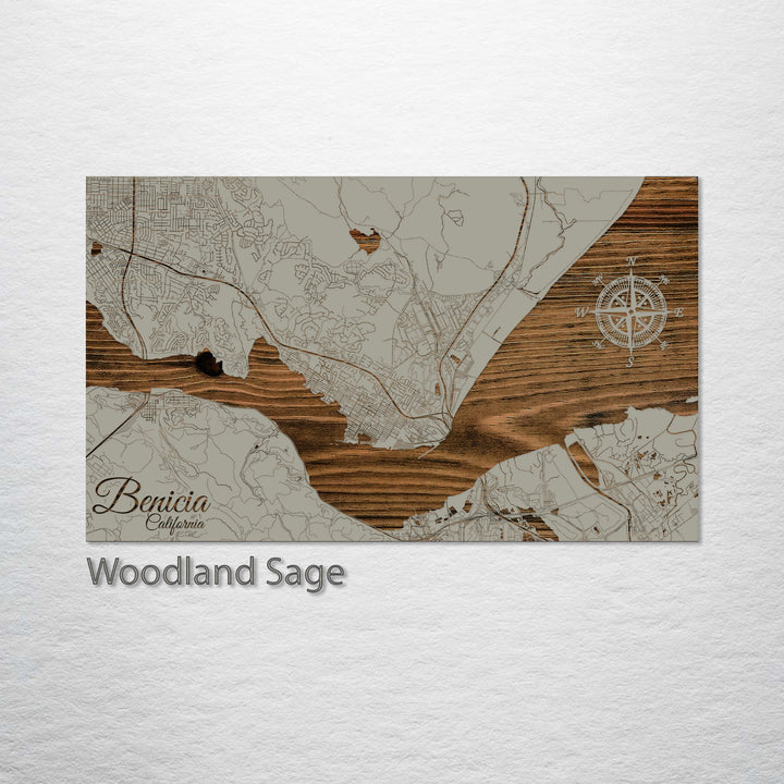 Benicia, California Street Map