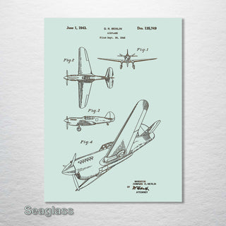 Berlin Airplane US Patent - Fire & Pine