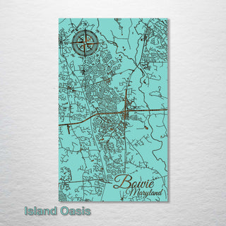 Bowie, Maryland Street Map - Fire & Pine