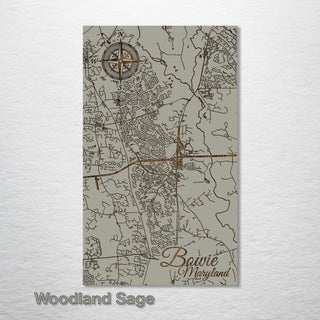 Bowie, Maryland Street Map - Fire & Pine