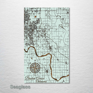 Broken Arrow, Oklahoma Street Map - Fire & Pine