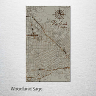 Burbank, California Street Map
