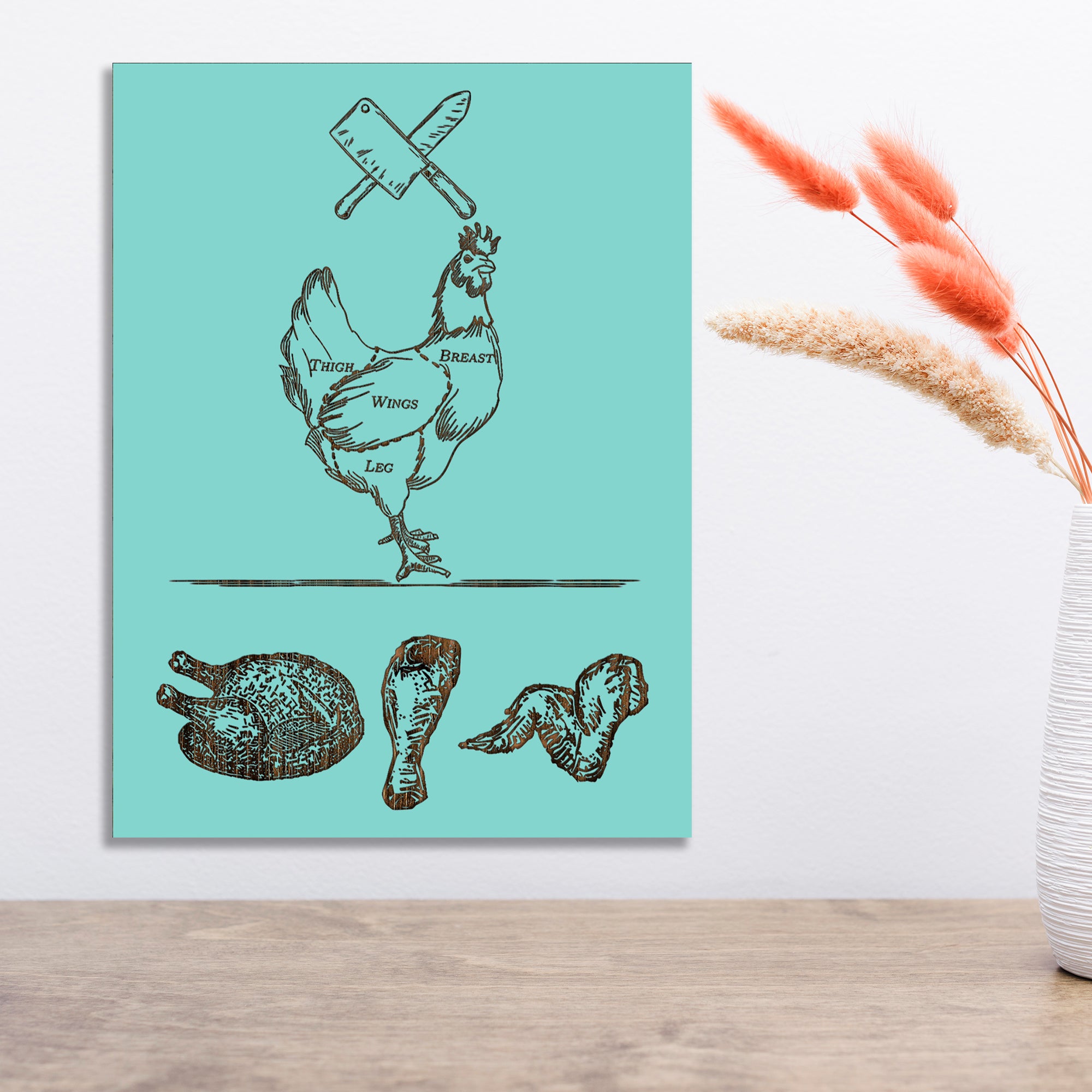 Butcher Abstract - Chicken