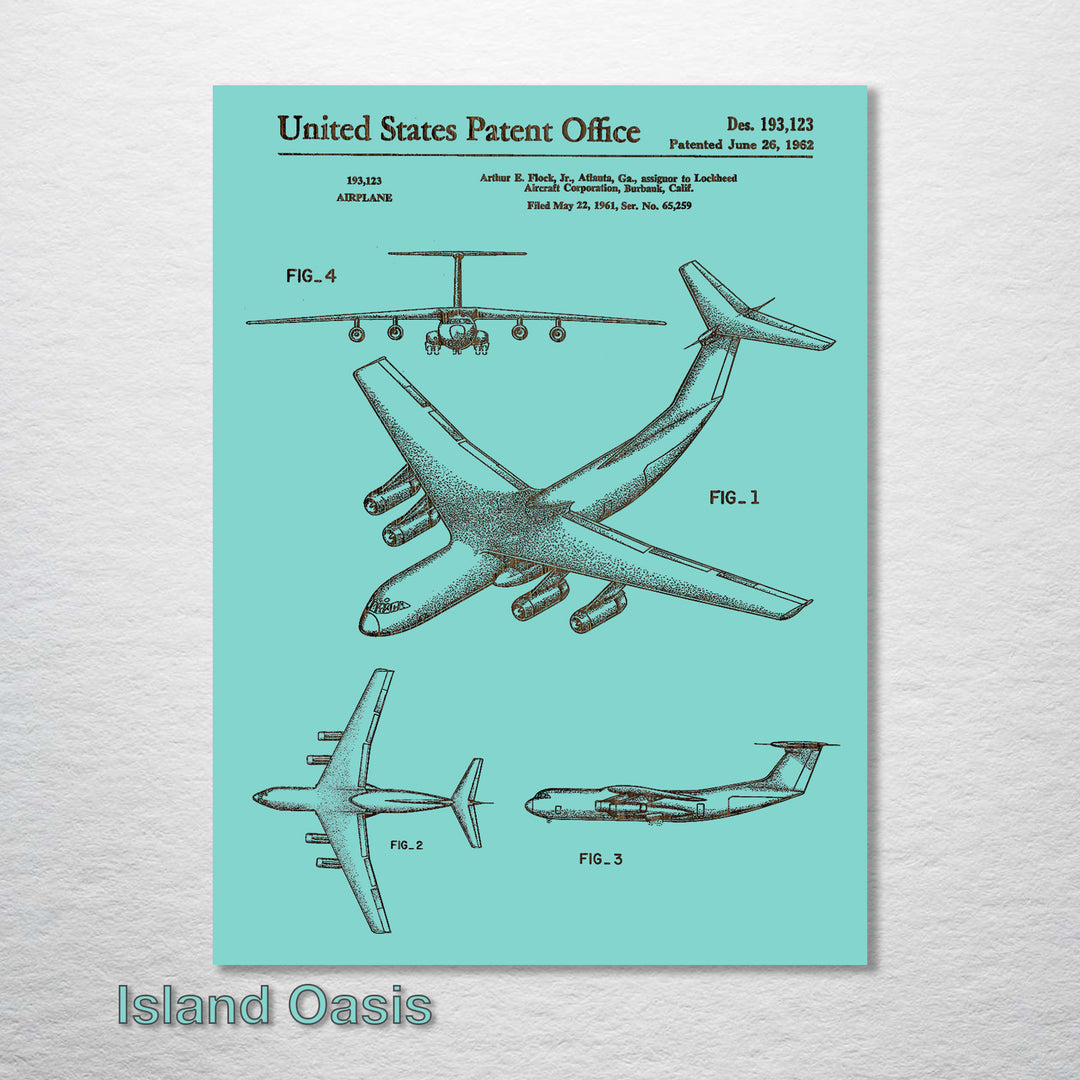 C-141 Airplane - Fire & Pine