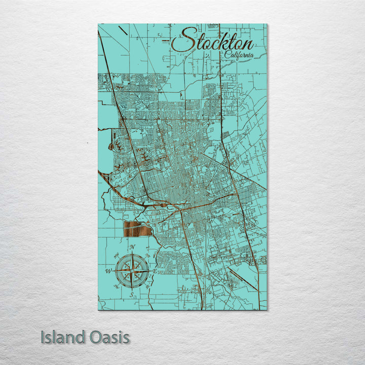 Stockton, California Street Map