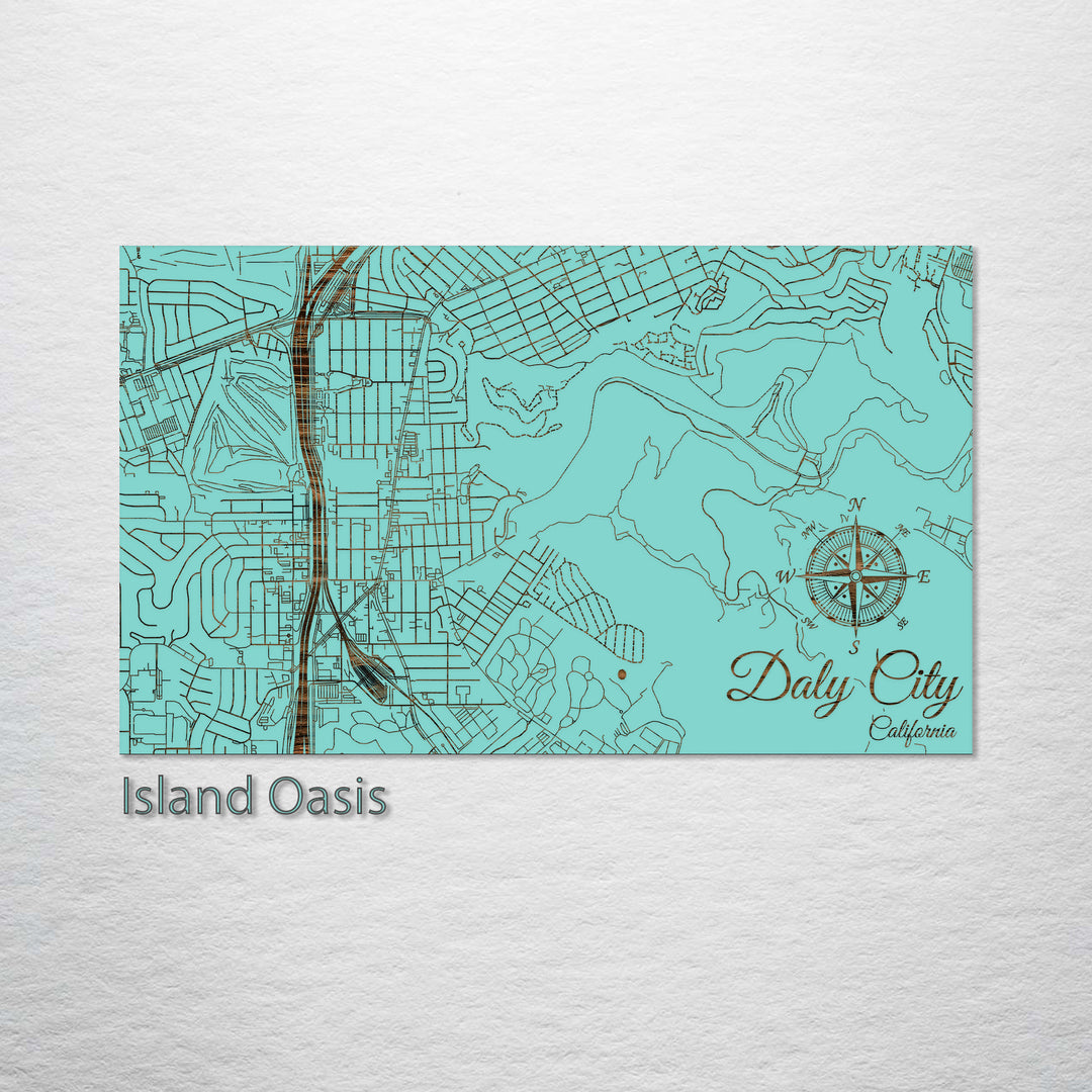 Daly City, California Street Map