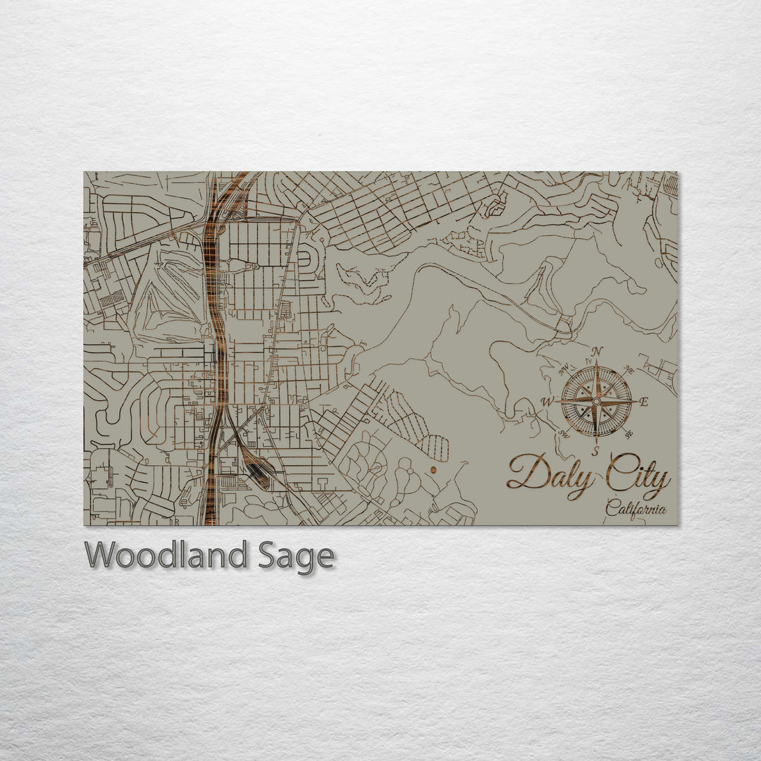 Daly City, California Street Map