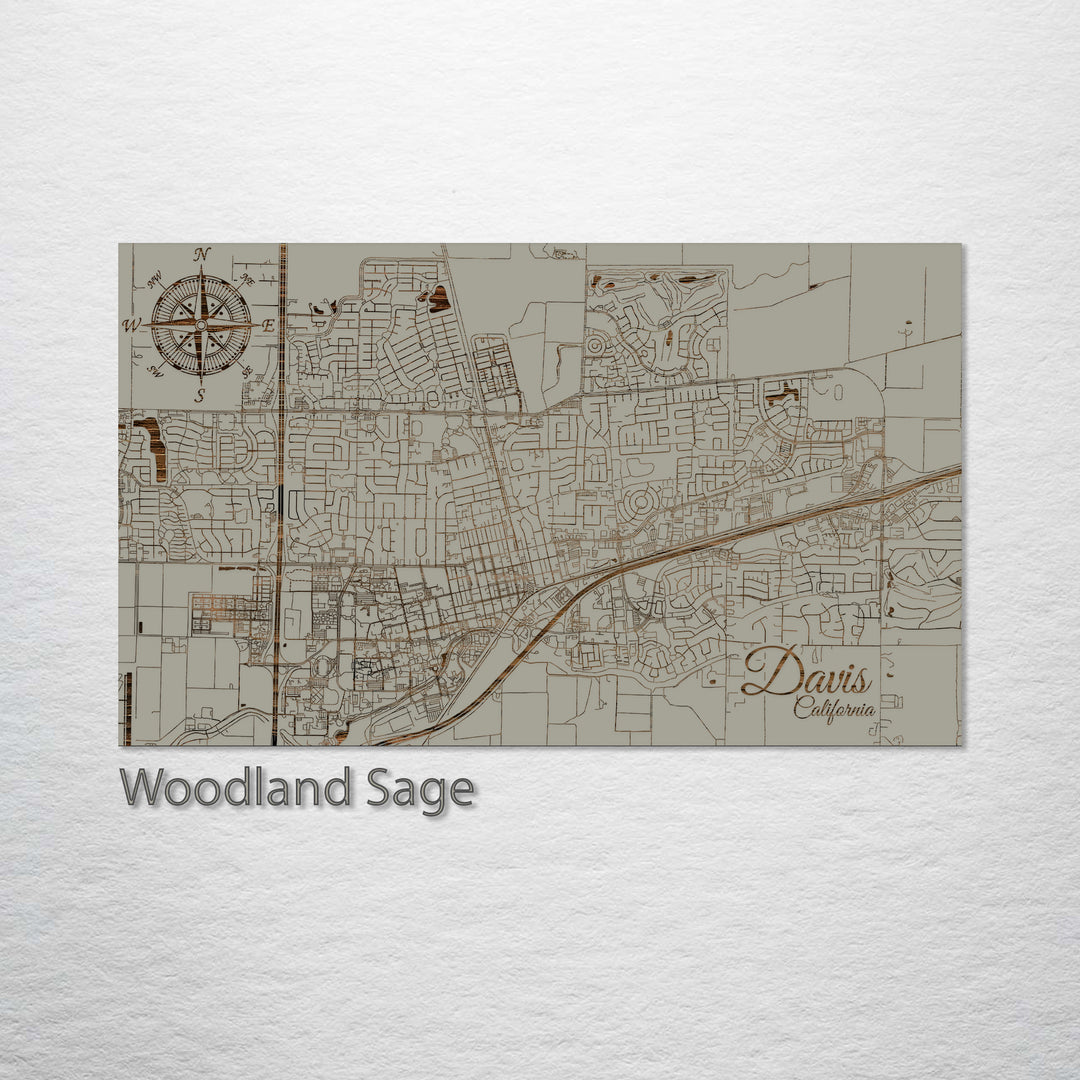 Davis, California Street Map