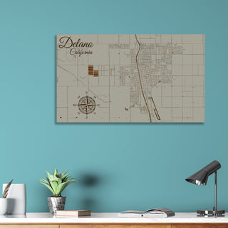 Delano, California Street Map