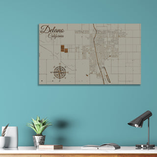 Delano, California Street Map