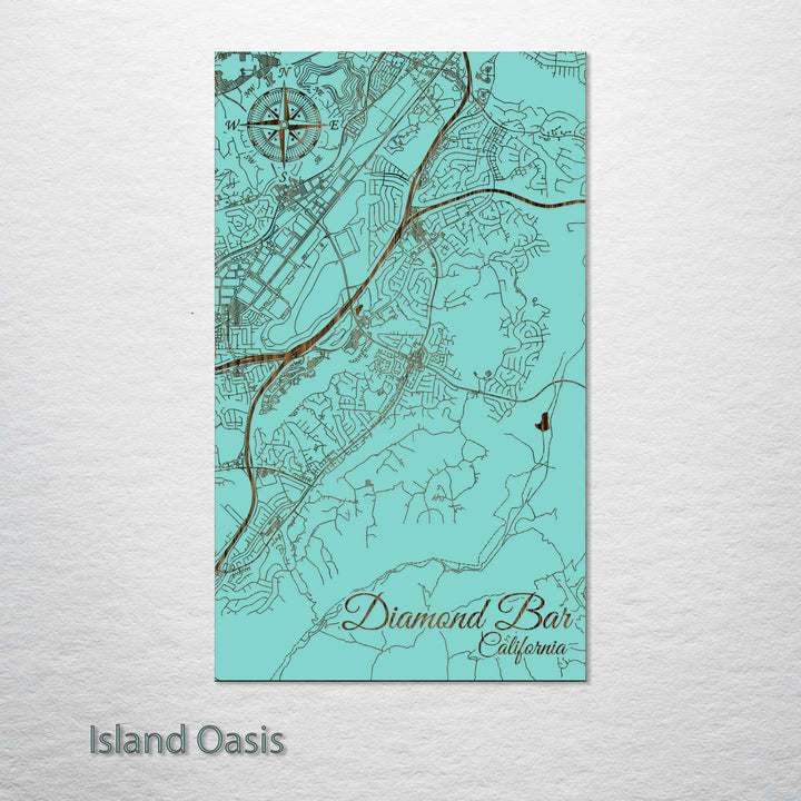 Diamond Bar, California Street Map