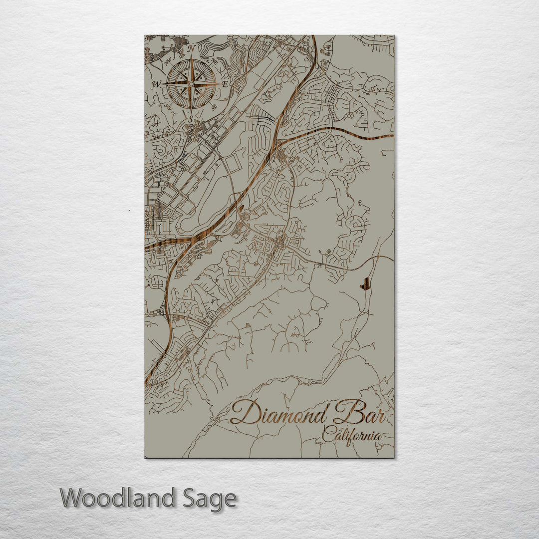 Diamond Bar, California Street Map