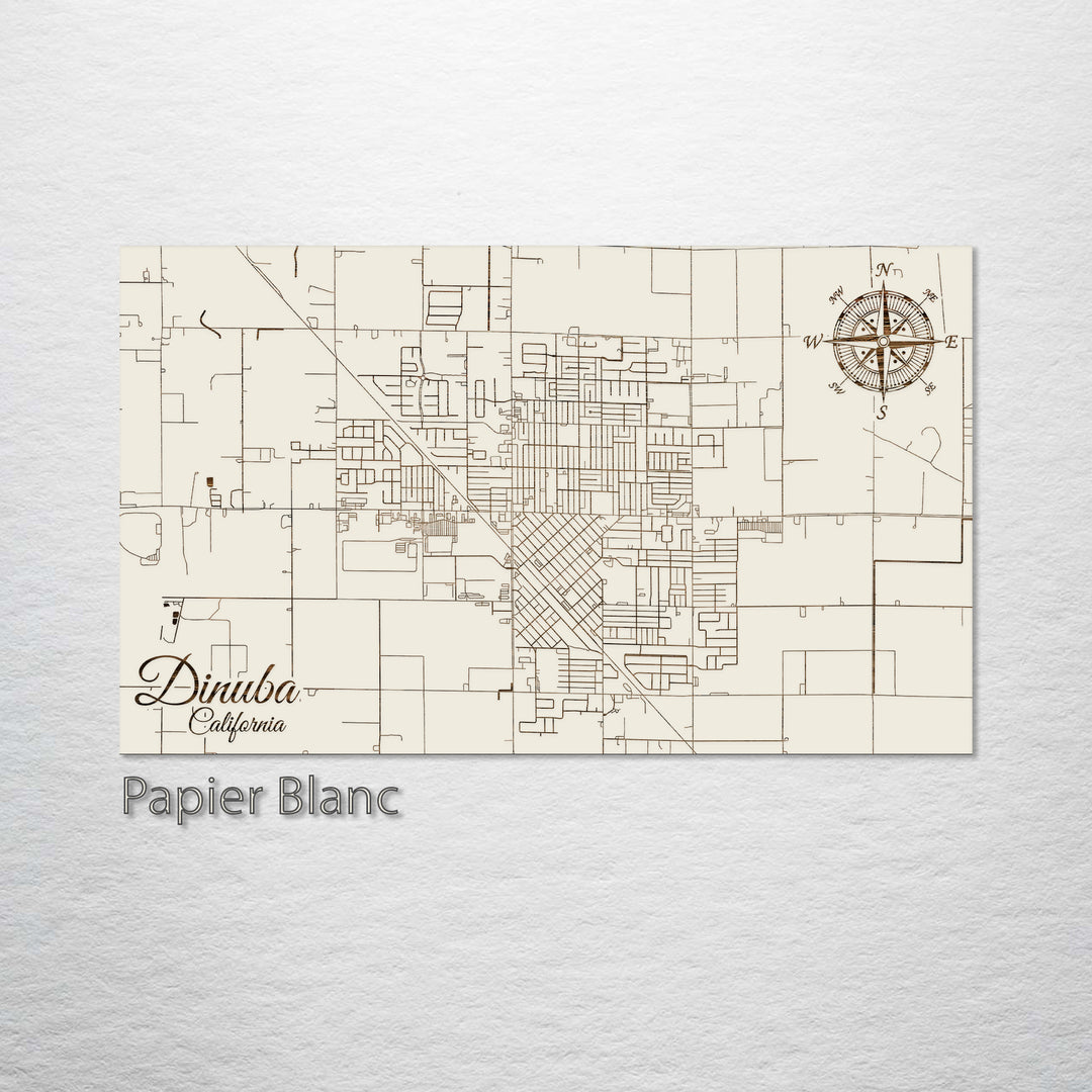 Dinuba, California Street Map