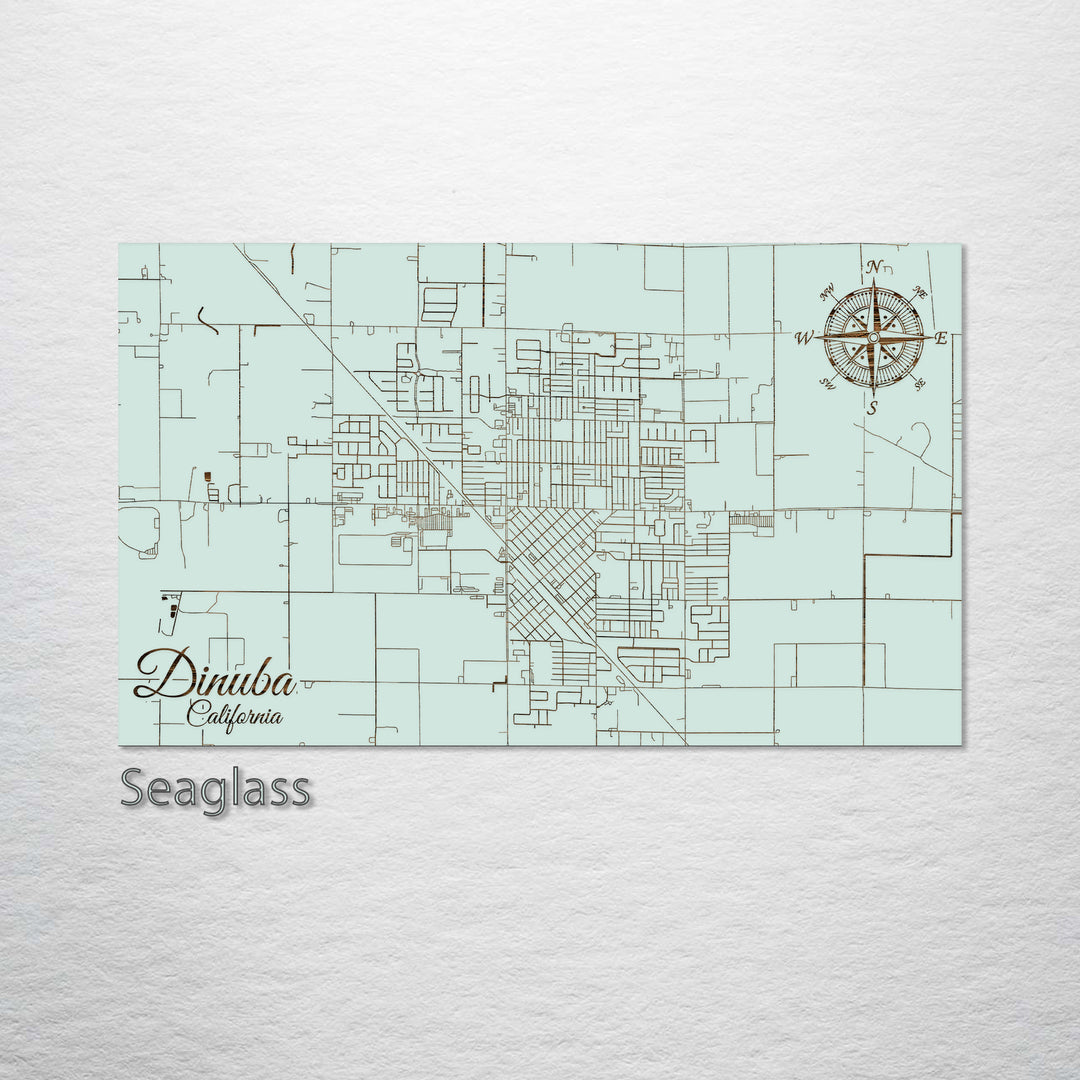 Dinuba, California Street Map