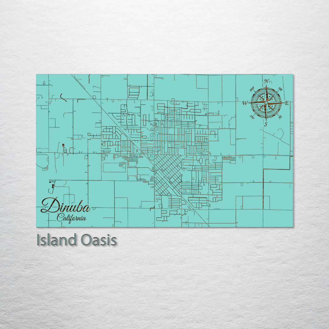 Dinuba, California Street Map