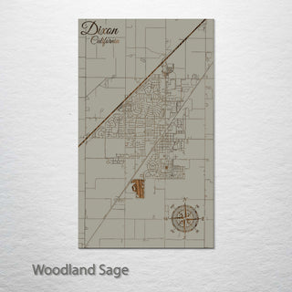Dixon, California Street Map