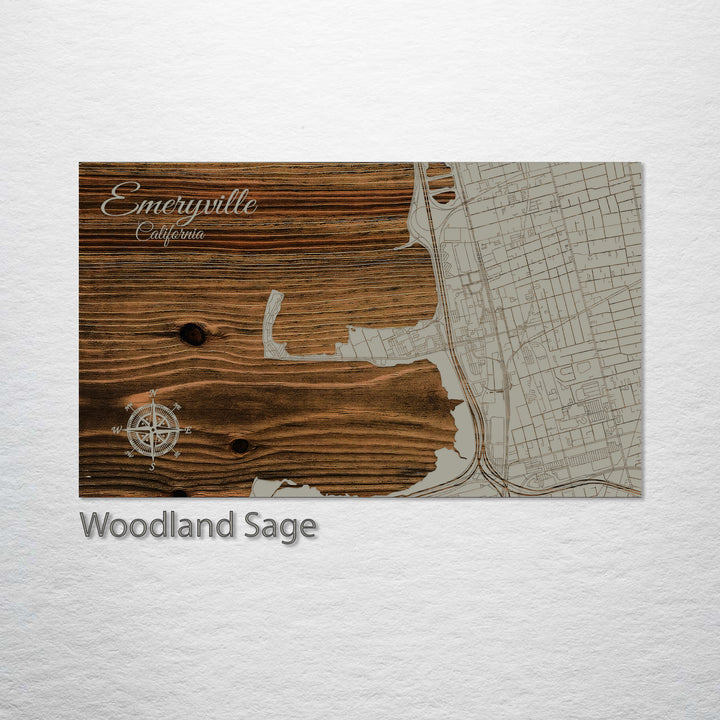 Emeryville, California Street Map