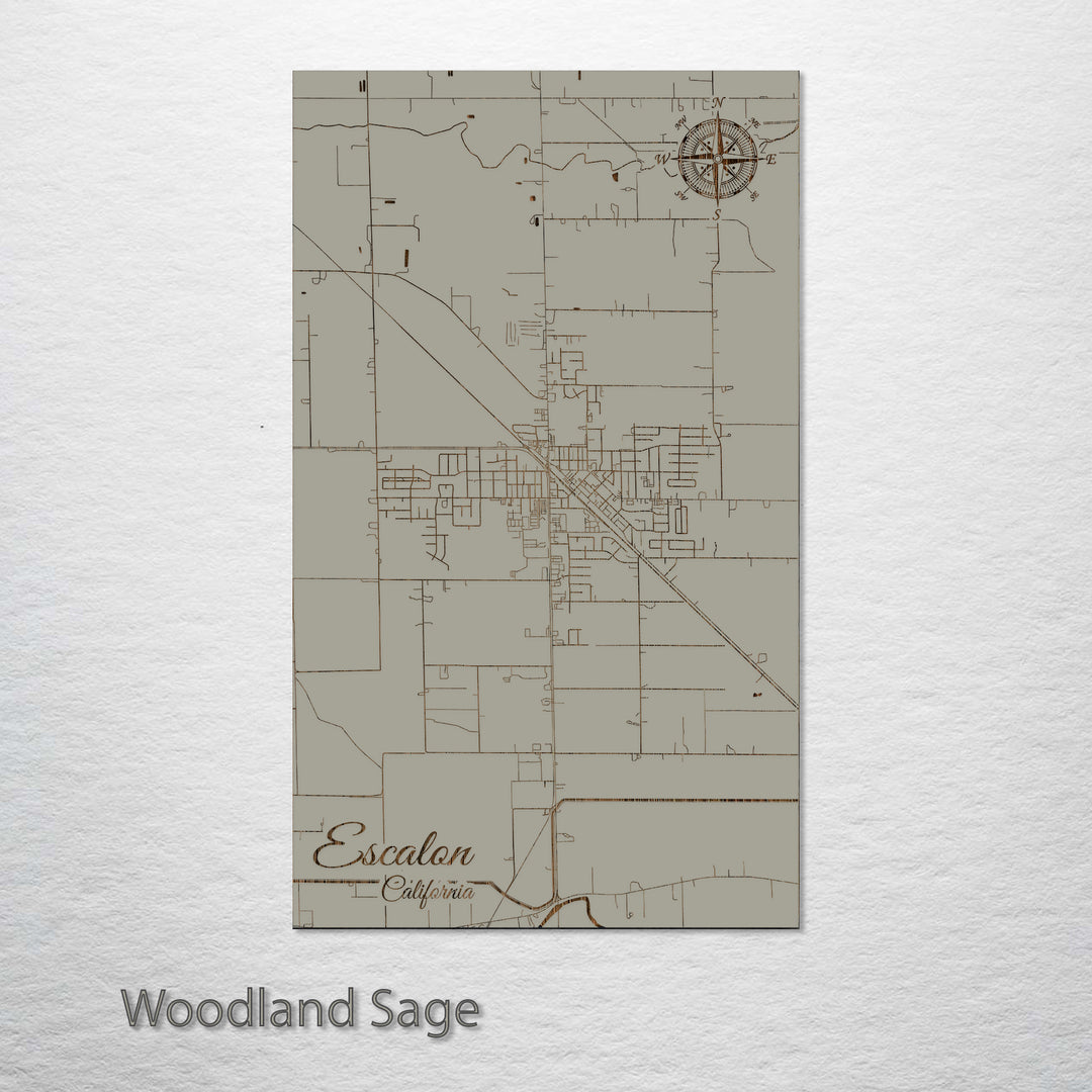 Escalon, California Street Map