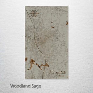 Escondido, California Street Map