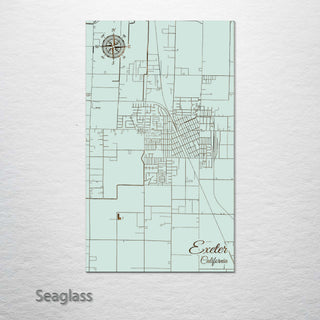 Exeter, California Street Map