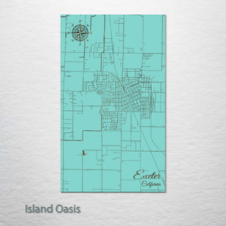 Exeter, California Street Map
