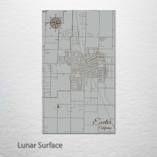 Exeter, California Street Map