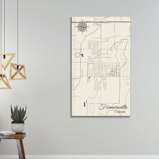 Farmersville, California Street Map