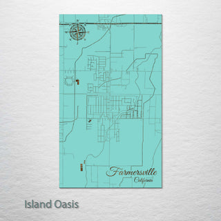 Farmersville, California Street Map