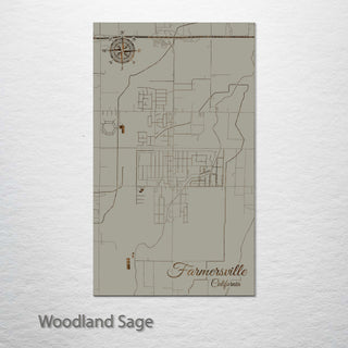 Farmersville, California Street Map