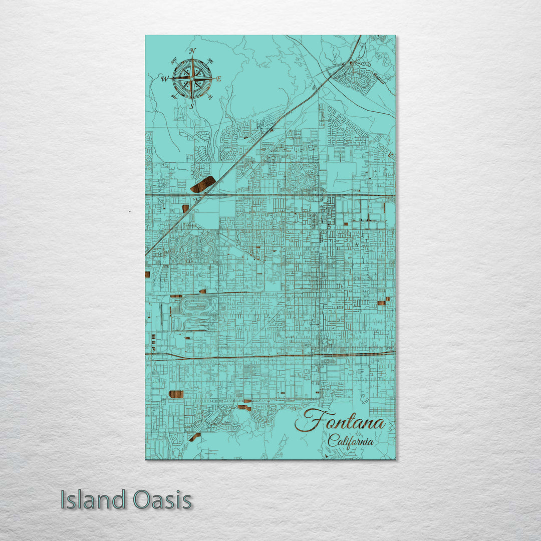 Fontana, California Street Map
