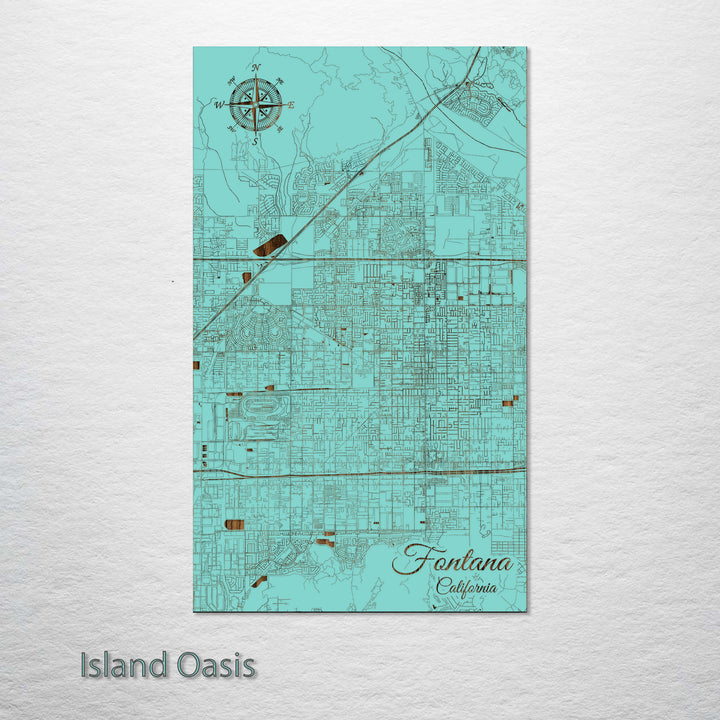Fontana, California Street Map