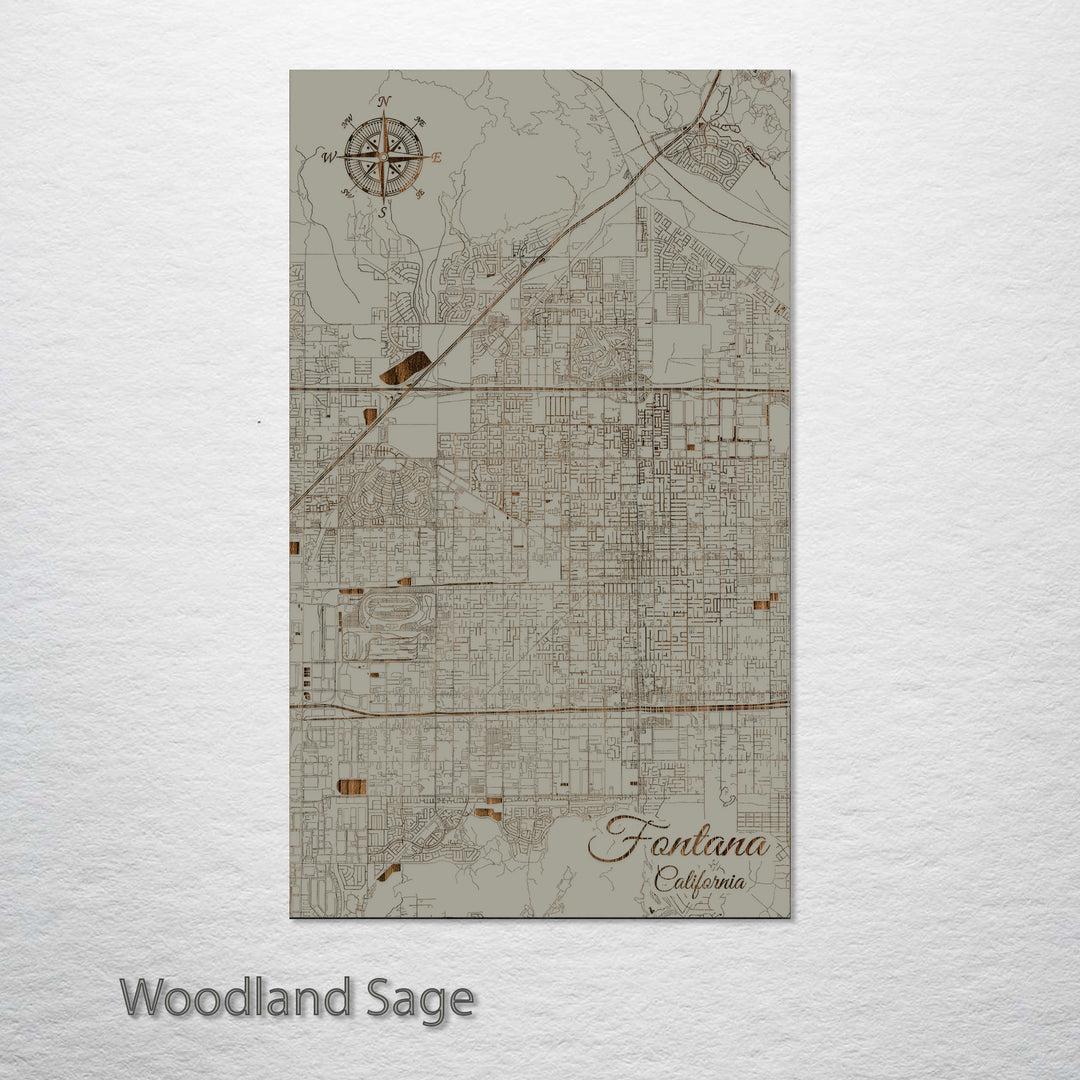 Fontana, California Street Map