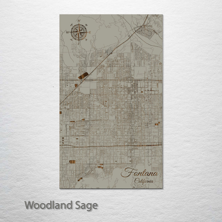 Fontana, California Street Map