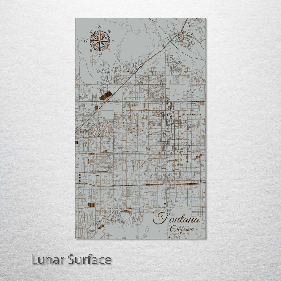Fontana, California Street Map