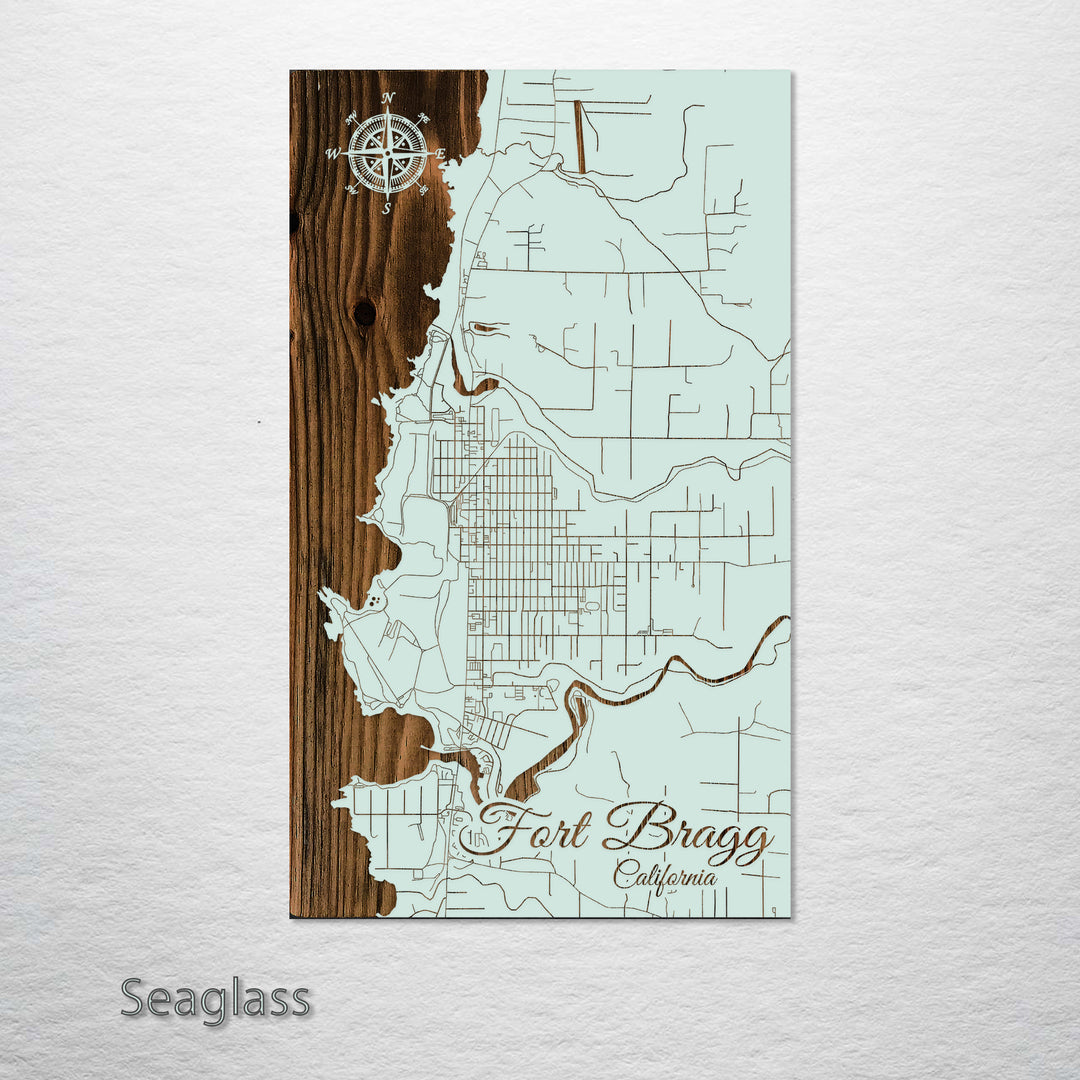 Fort Bragg, California Street Map