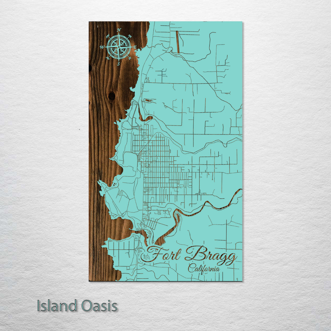 Fort Bragg, California Street Map