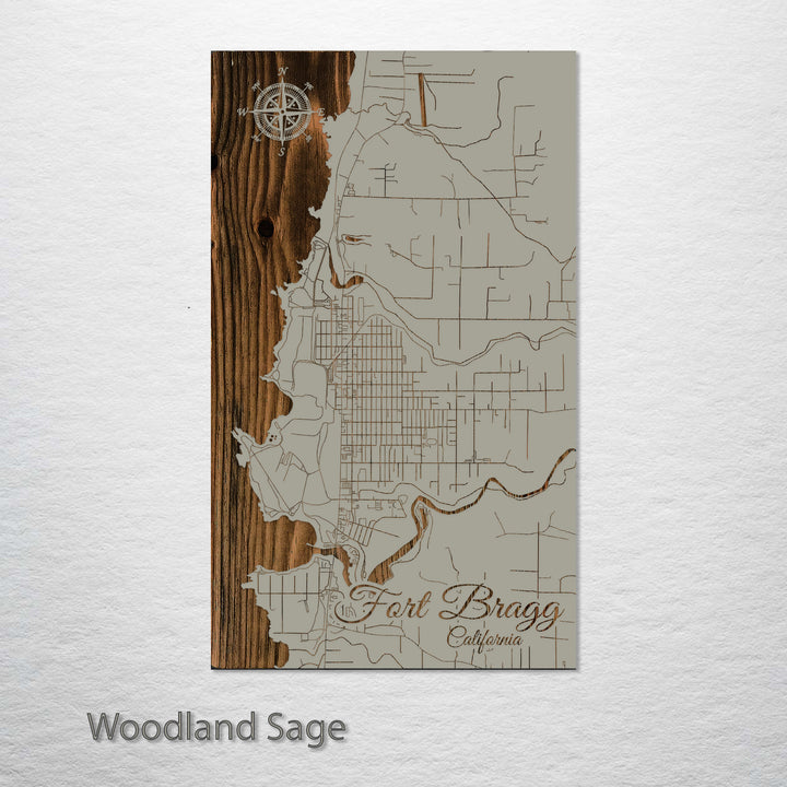 Fort Bragg, California Street Map