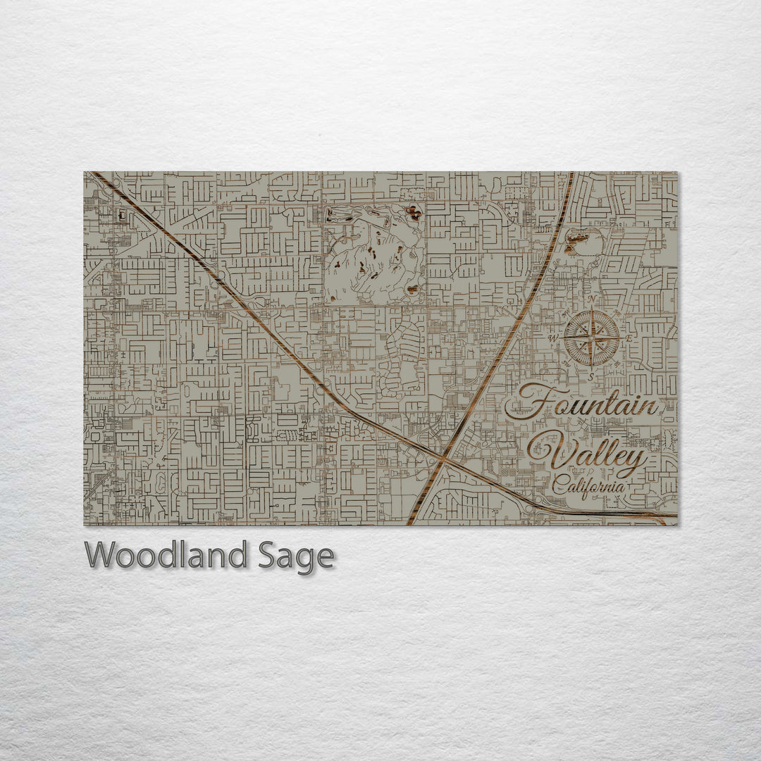 Fountain Valley, California Street Map