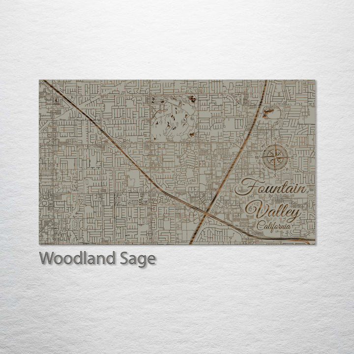 Fountain Valley, California Street Map