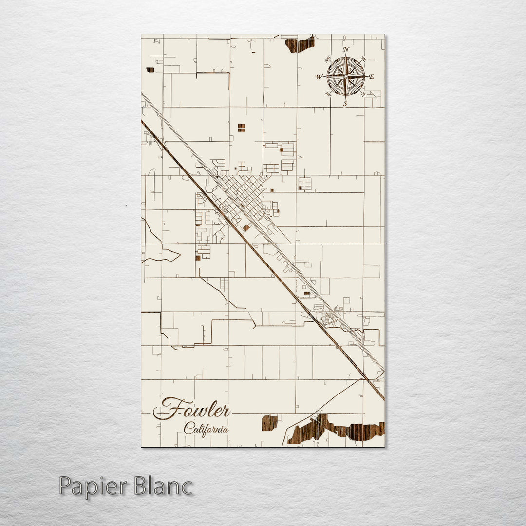 Fowler, California Street Map