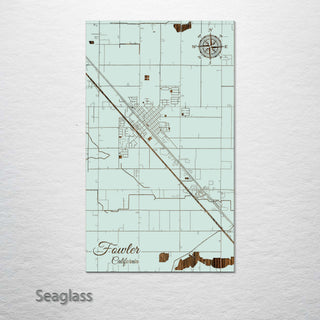 Fowler, California Street Map