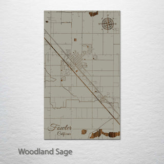 Fowler, California Street Map