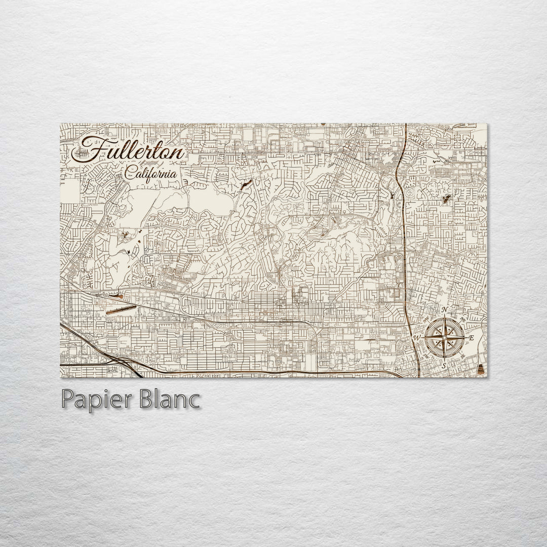 Fullerton, California Street Map