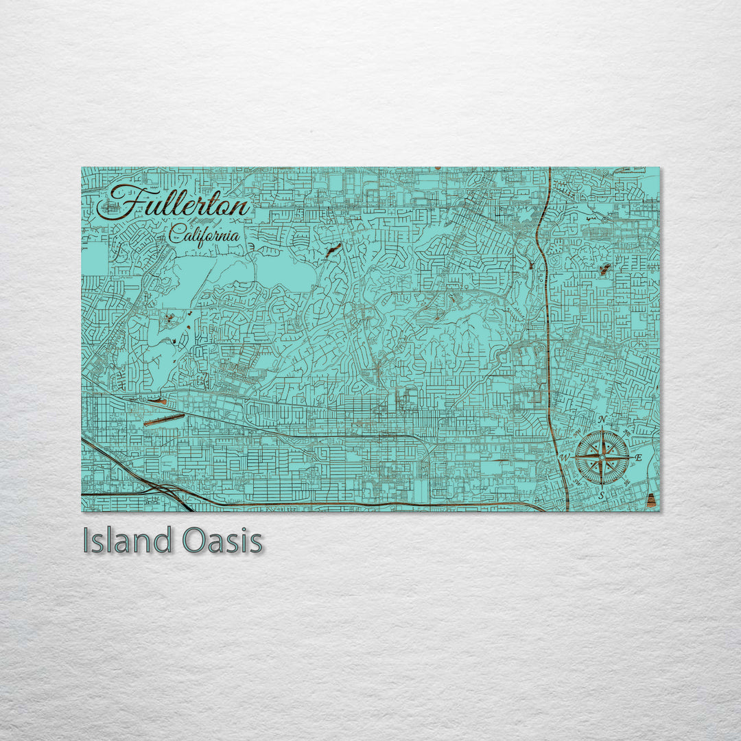 Fullerton, California Street Map